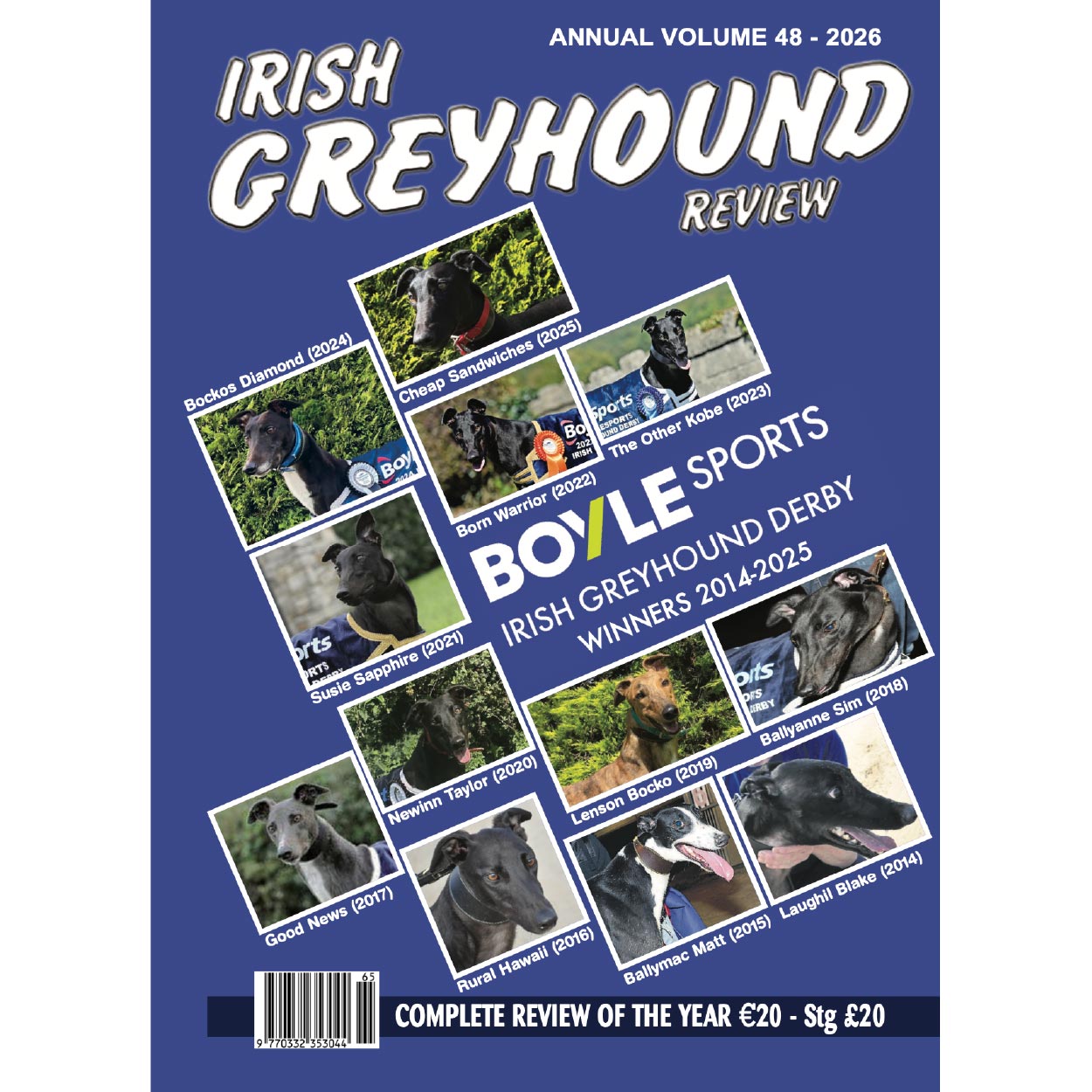 Irish Greyhound Review Annual Volume 48 2025 Premarket Pet Products